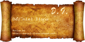 Dániel Ilona névjegykártya