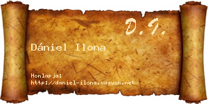 Dániel Ilona névjegykártya