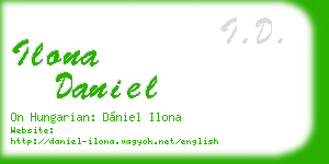 ilona daniel business card
